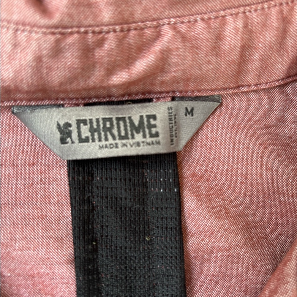 Chrome Industries Men's Button-Up Shirt
Faded Red / Dusty Rose - Size Medium - Picture 2 of 9